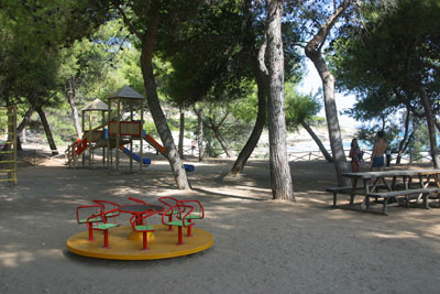Vista del Parco Giochi Bambini al Centro Vacanze Crovatico