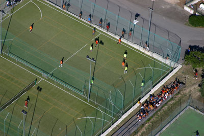 il campo di calcetto all'interno del Centro