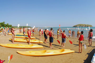 animazioni, giochi e tanto sole sulla spiaggia privata del centro