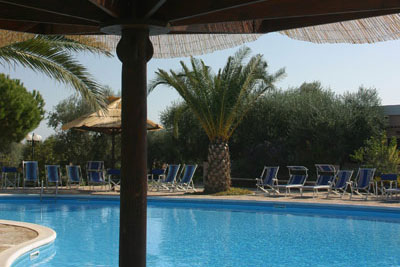 Un particolare della piscina