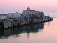 Particolare di un tramonto a Vieste