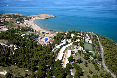 Veduta aera del Villaggio La Giara Vieste