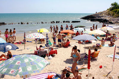 Un particolare sul Lido di del villaggio “La Giara”