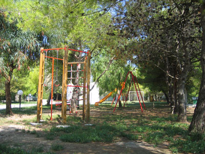 Il curato parco giochi dedicato ai più piccoli