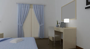 Ecco come si presentano le camere dell'Hotel