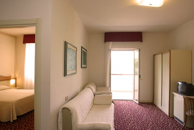 una foto delle stanze dell'Hotel