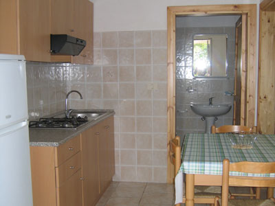 Un'immagine interna degli alloggi del residence